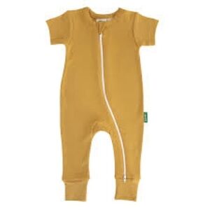 Parade Organics Yellow Zippy Romper 2T